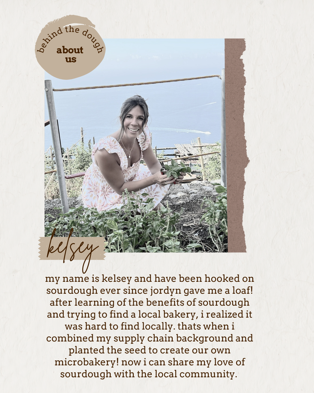our story - page 3: about kelsey
